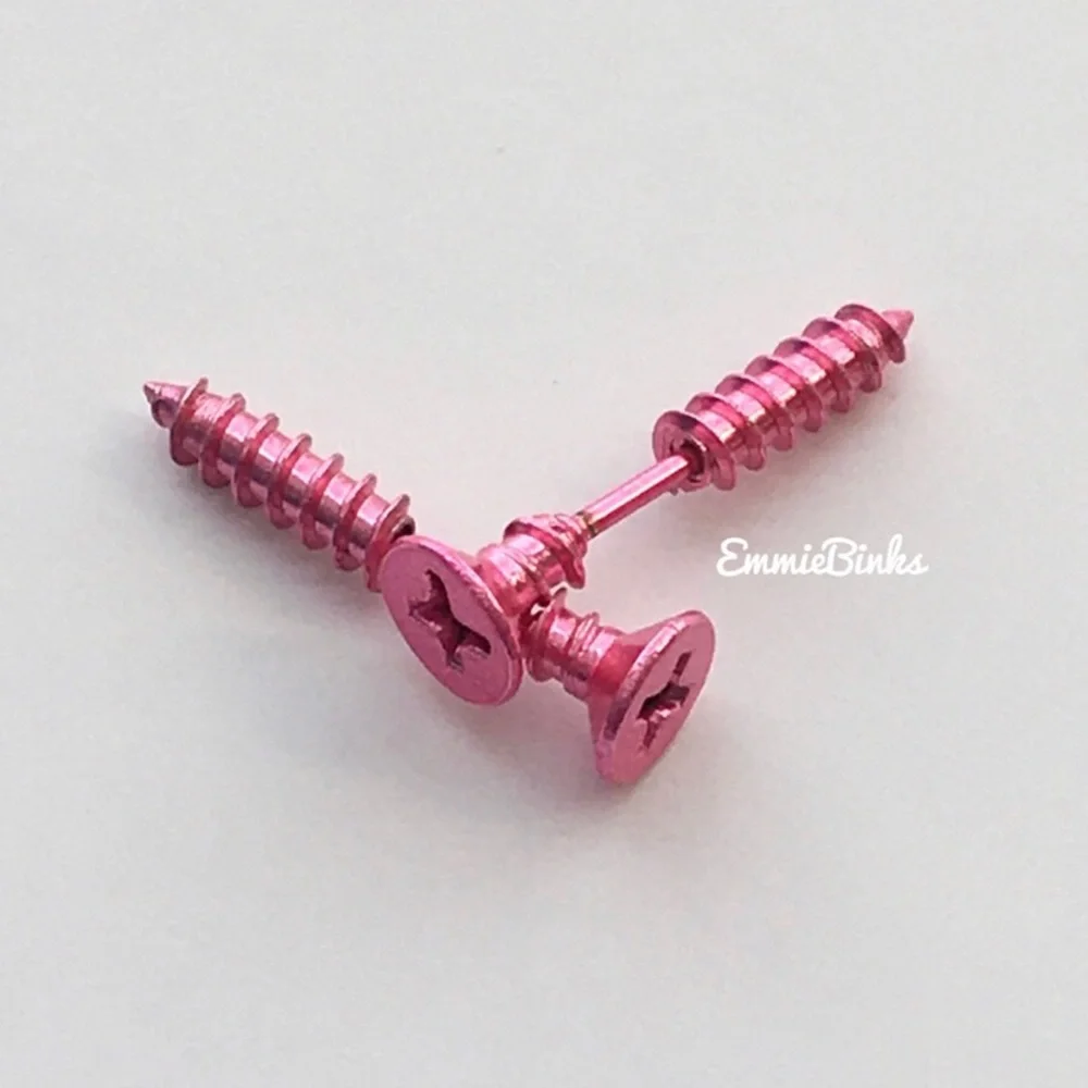 New 2 PAIR New Colors Stainless Steel | Easy To Wear | Trendy Design | Punk - Picture 8 of 16